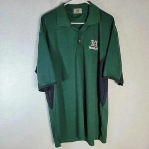Hawaii Rainbow Warriors Polo Shirt Mens Large Green Black